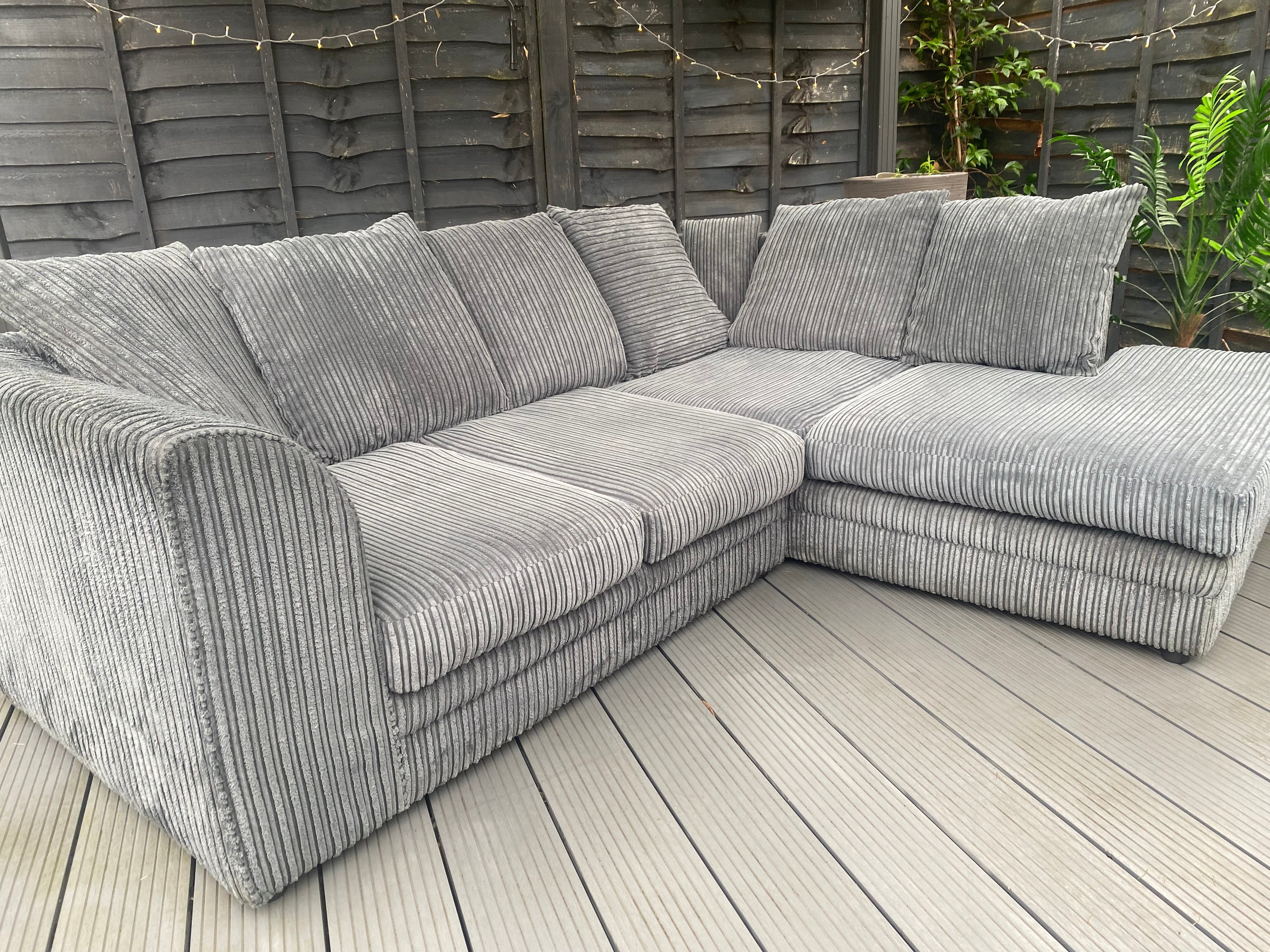 Jumbo Cord Corner Sofa